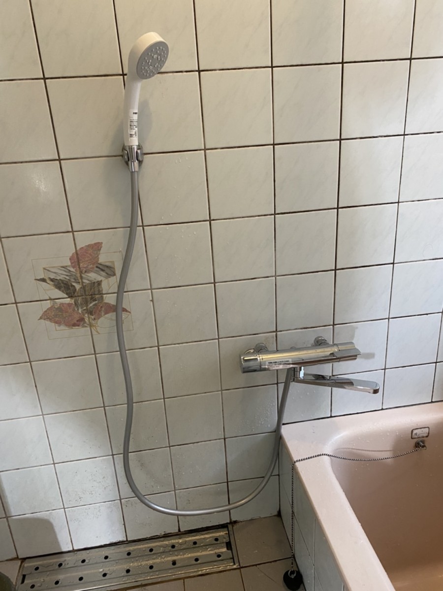 浴室シャワー付き水栓金具お取替工事/リフォーム/太宰府