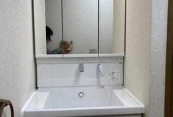 洗面化粧台お取替工事/筑紫野/リフォーム