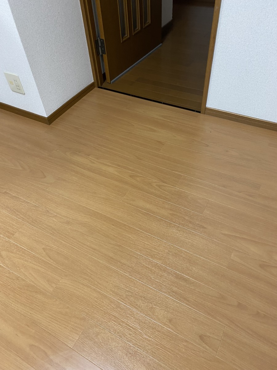 ダイニング床重ね張り工事/リフォーム/筑紫野