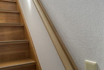 階段に手摺お取り付け工事/太宰府/リフォーム